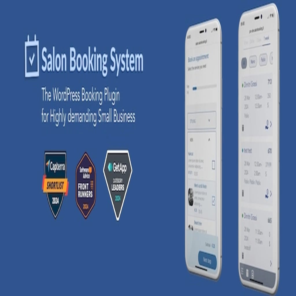 Salon Booking System wp booking plugin