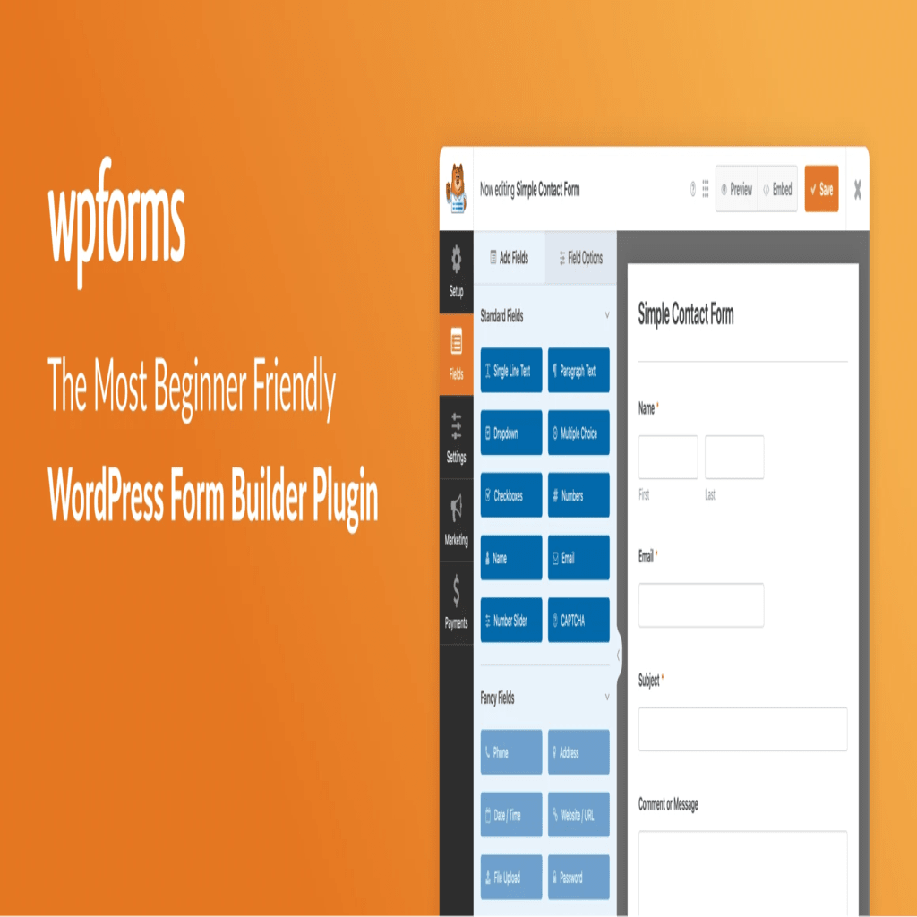 wpforms wp survey plugin