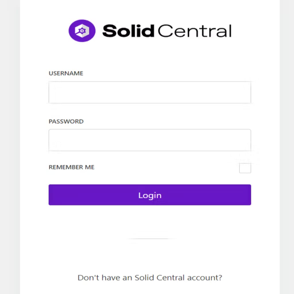 solid central login