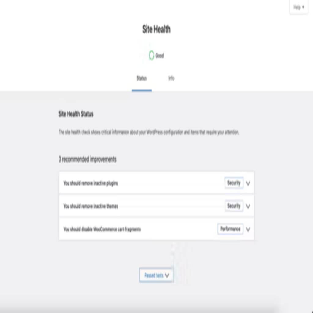wp site health checker