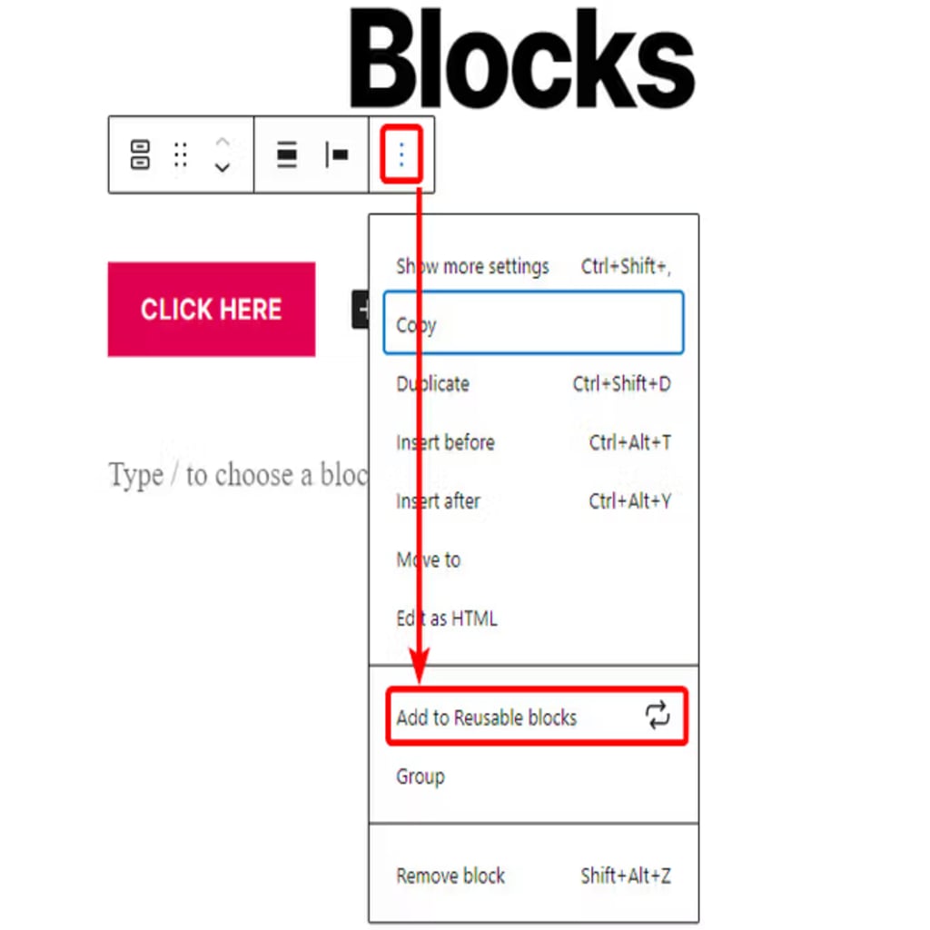 add to reusable blocks wp