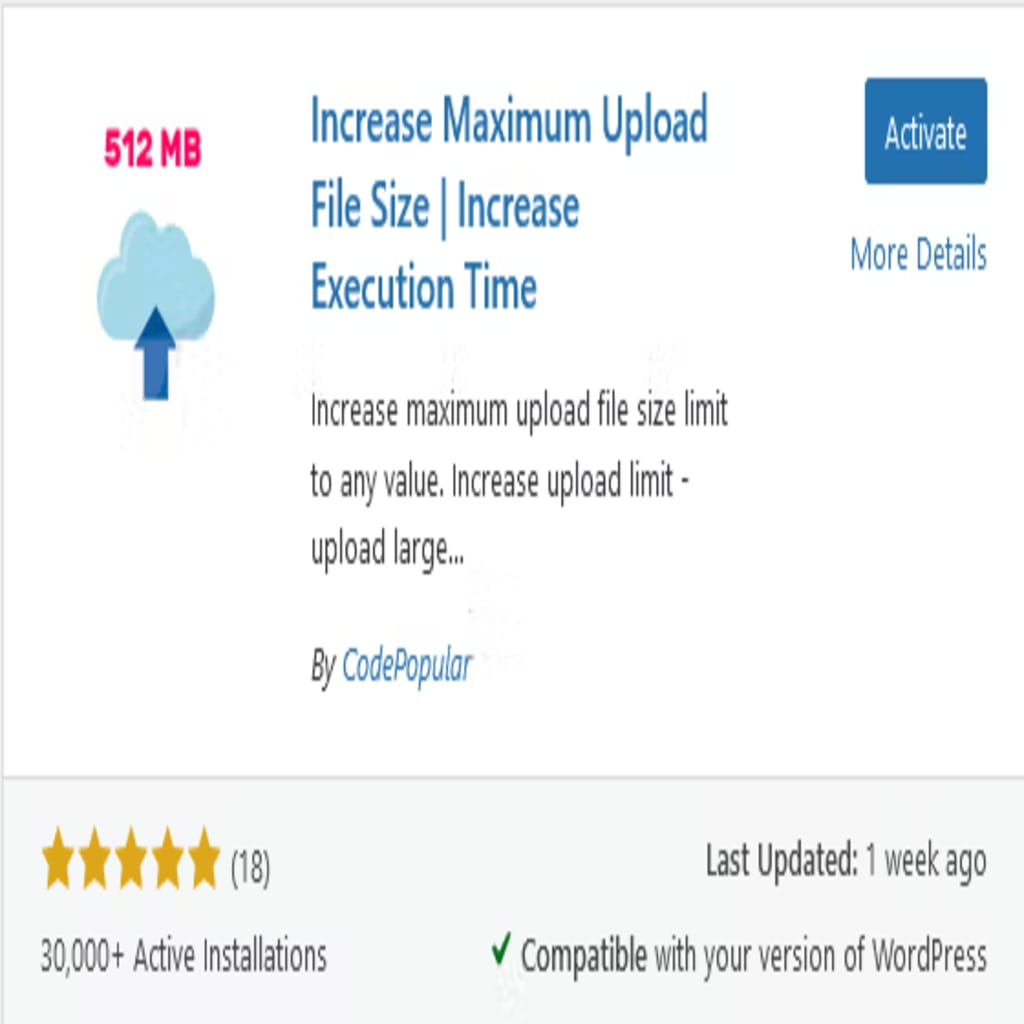 file size plugin screenshot