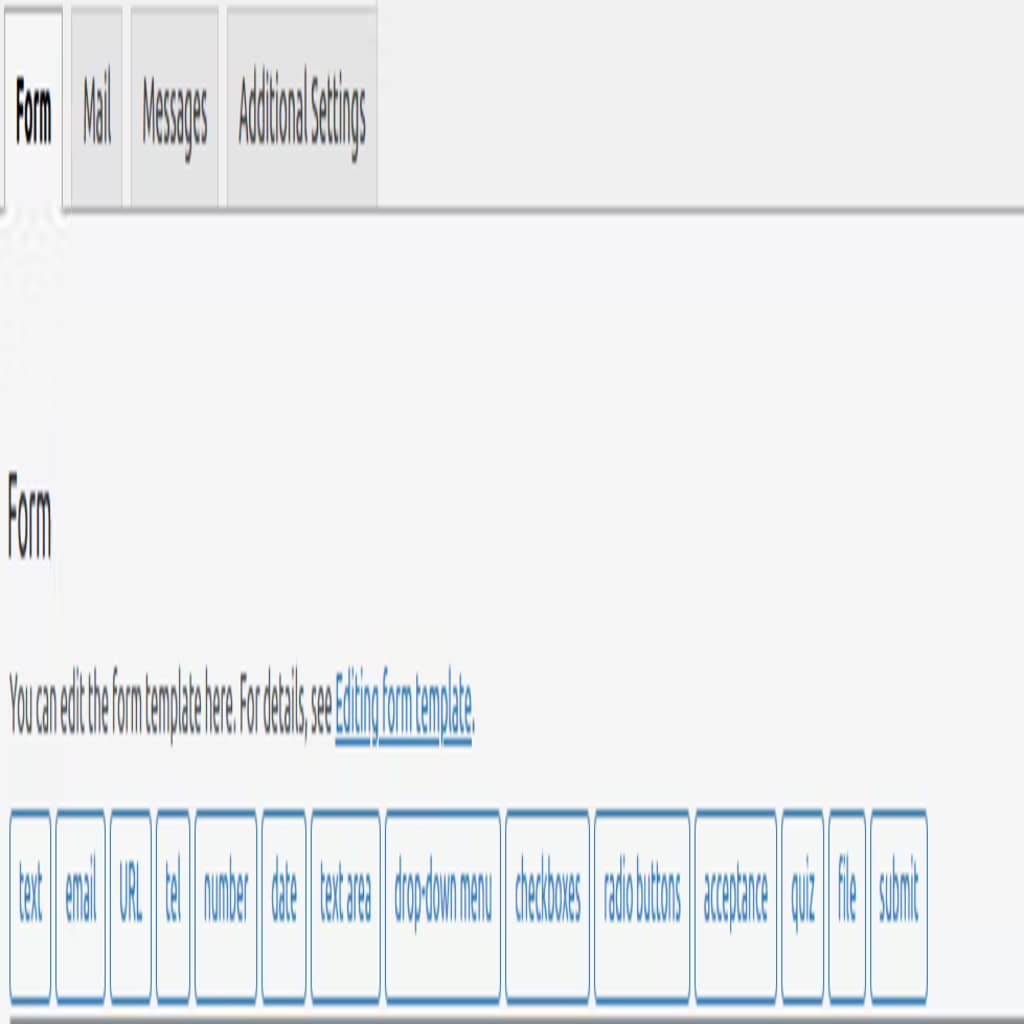 wp contact form tags