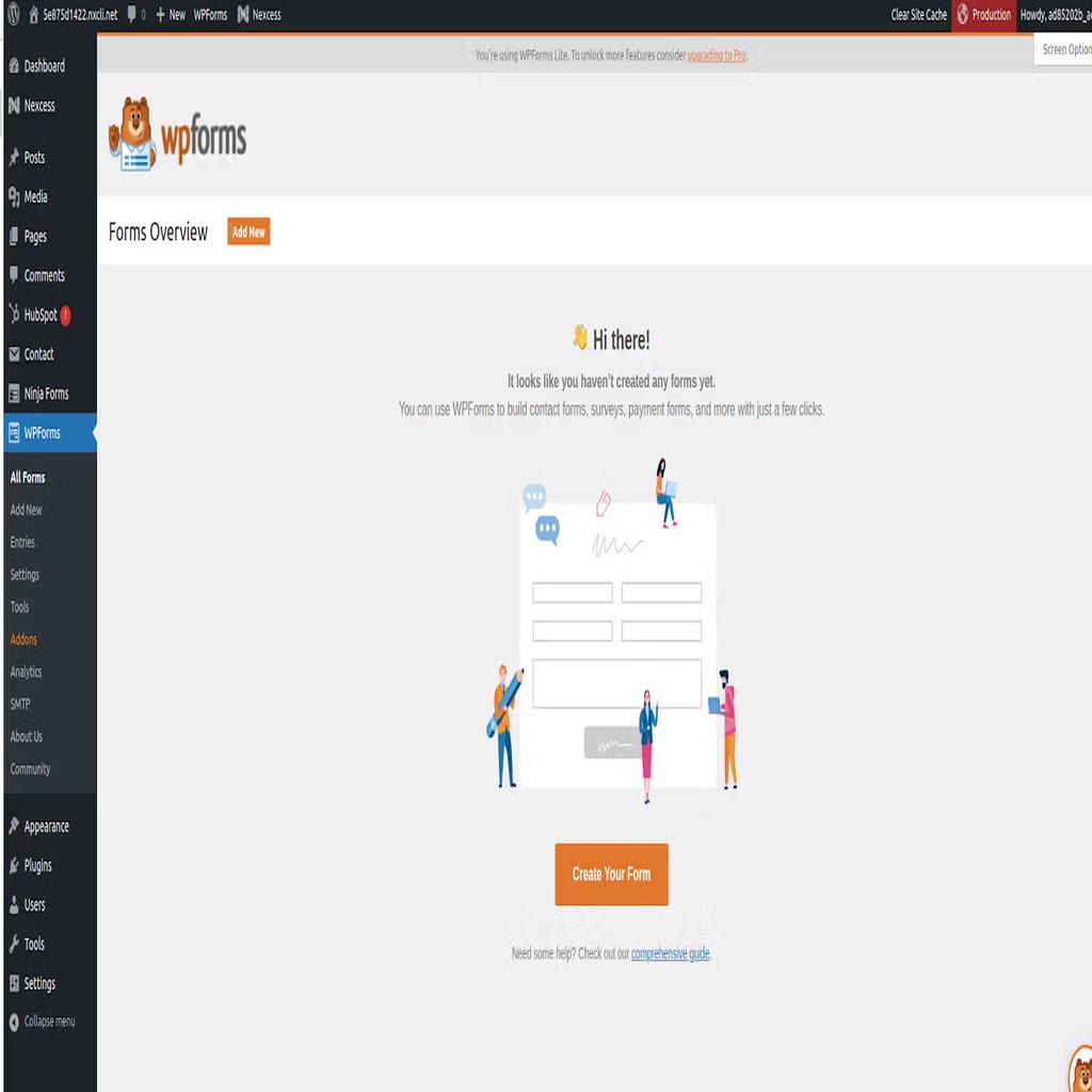 add new contact form wpforms