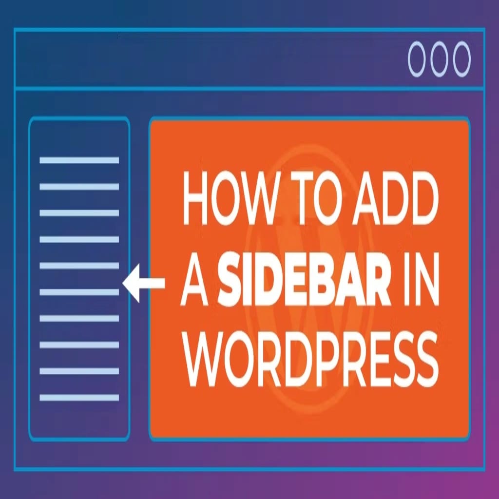 add a sidebar in wp