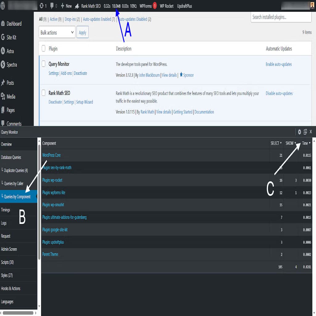 fix wordpress plugins for slow admin