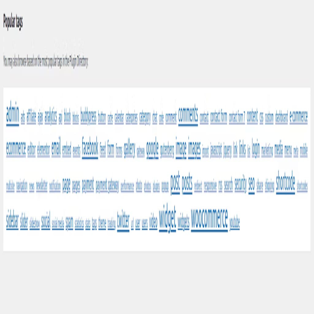 wordpress plugin tags