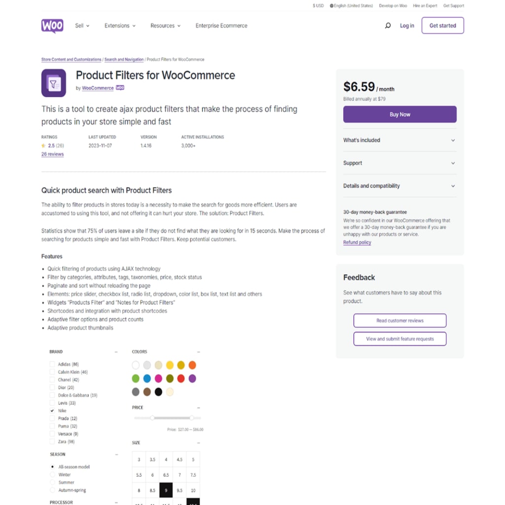 Product Filters for WooCommerce
