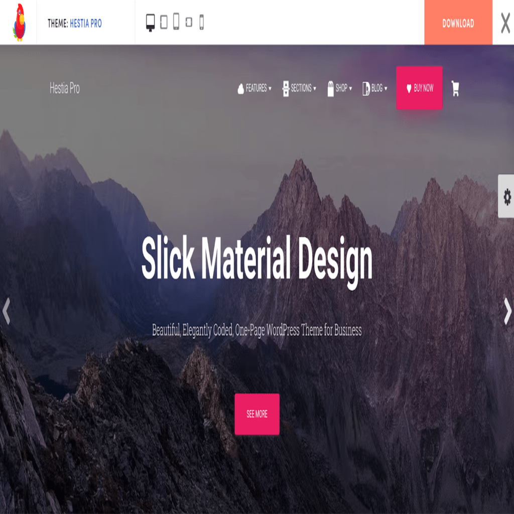 Hestia Pro is a great theme for hosting audio and video podcasts on WordPress.