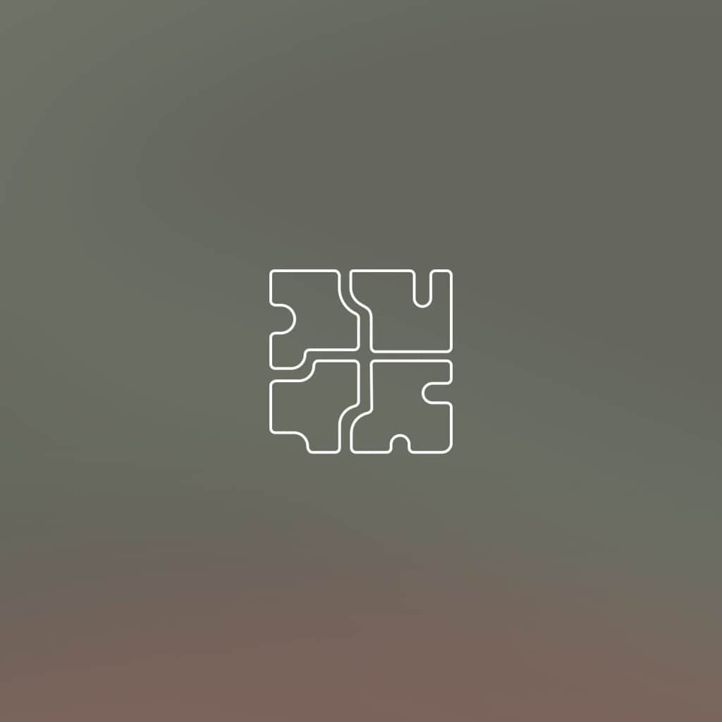 Illustration of puzzle pieces against a gradient background