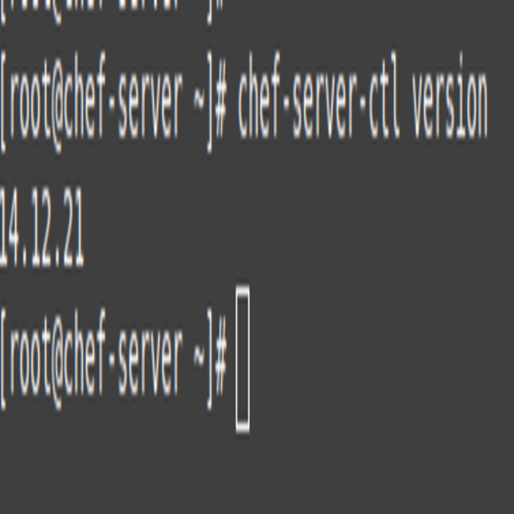 To verify the Chef Server installation, run the chef-server-ctl version command.