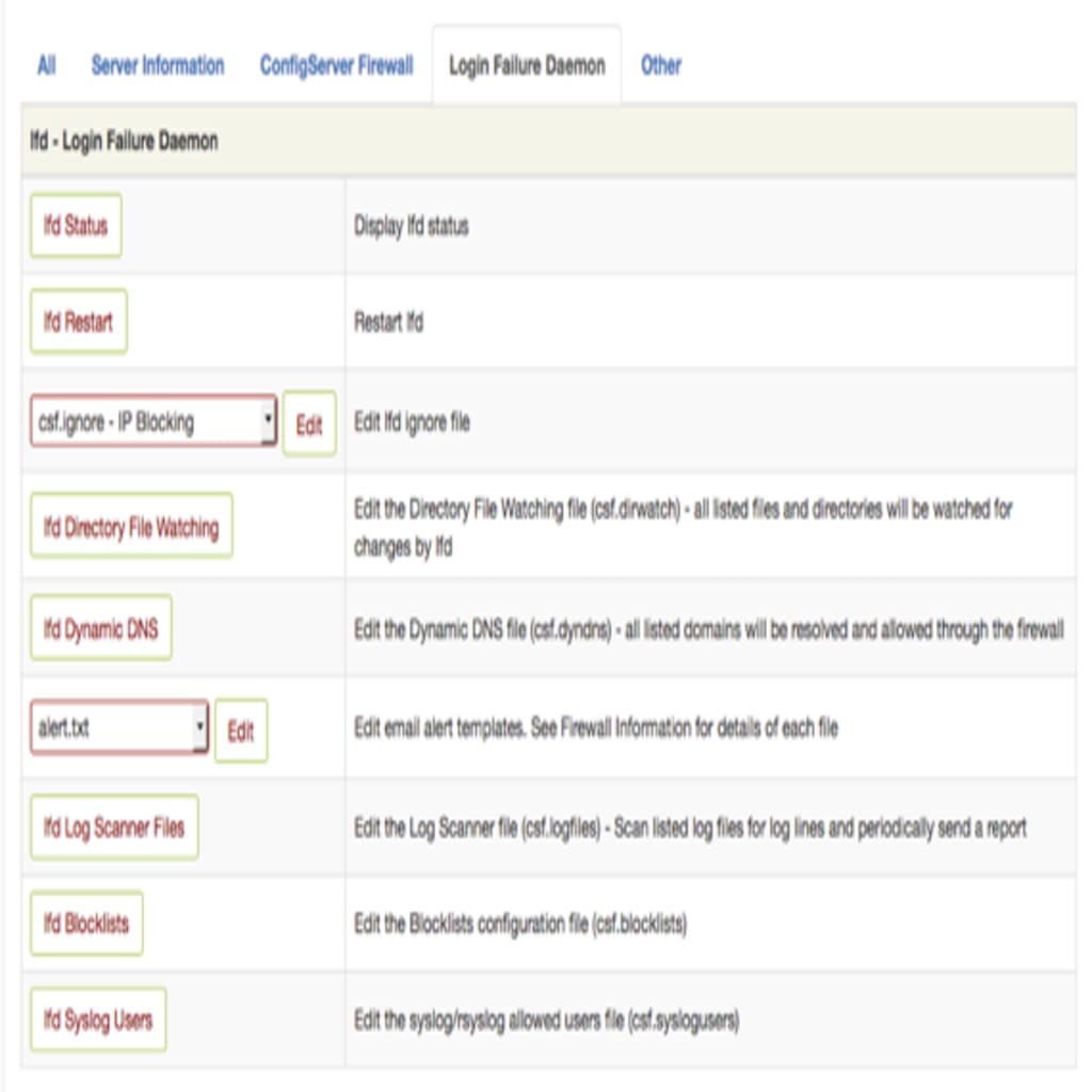 lfd tab overview