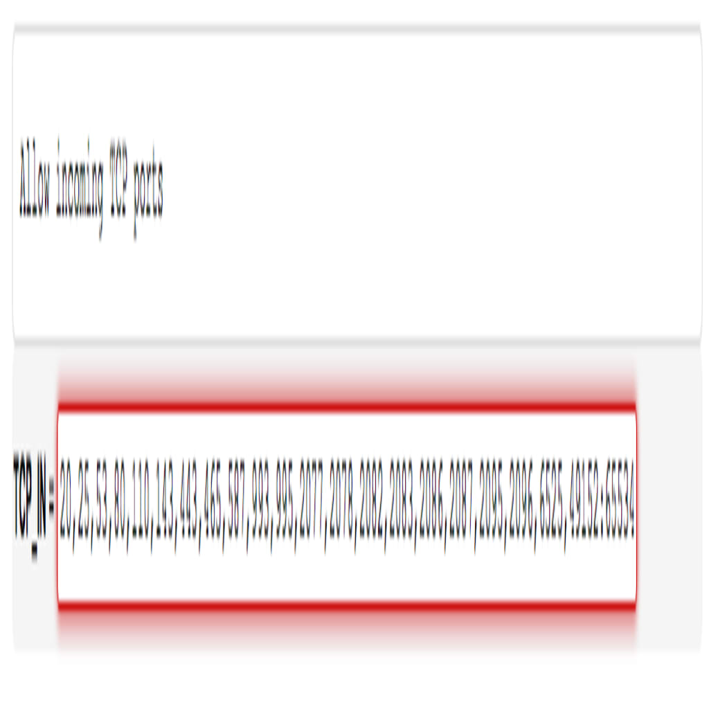 Remove the port from TCP_IN