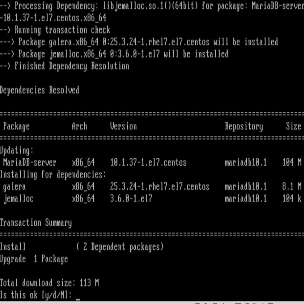 command line install mysql