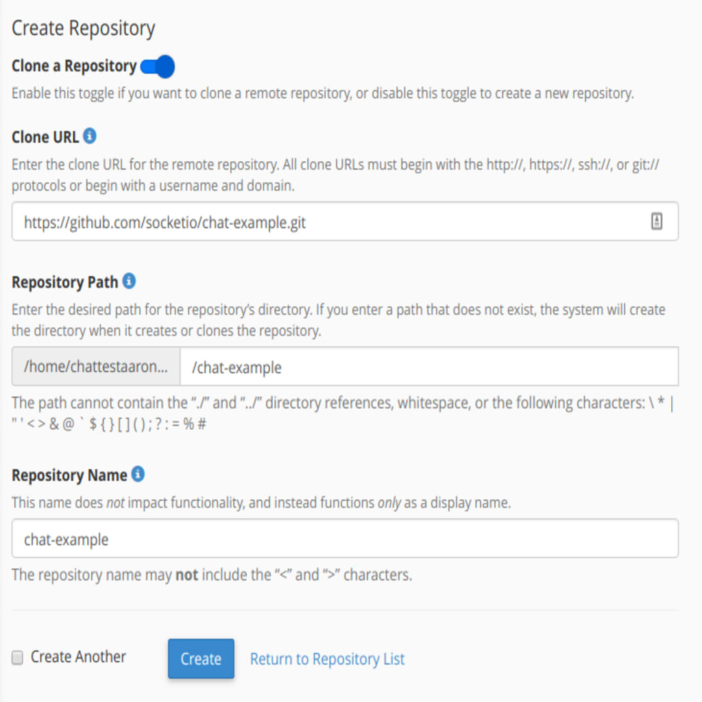 git clone example
