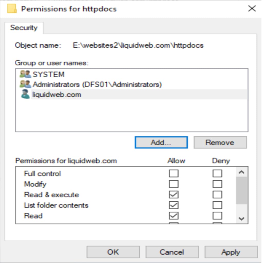 verify your security settings
