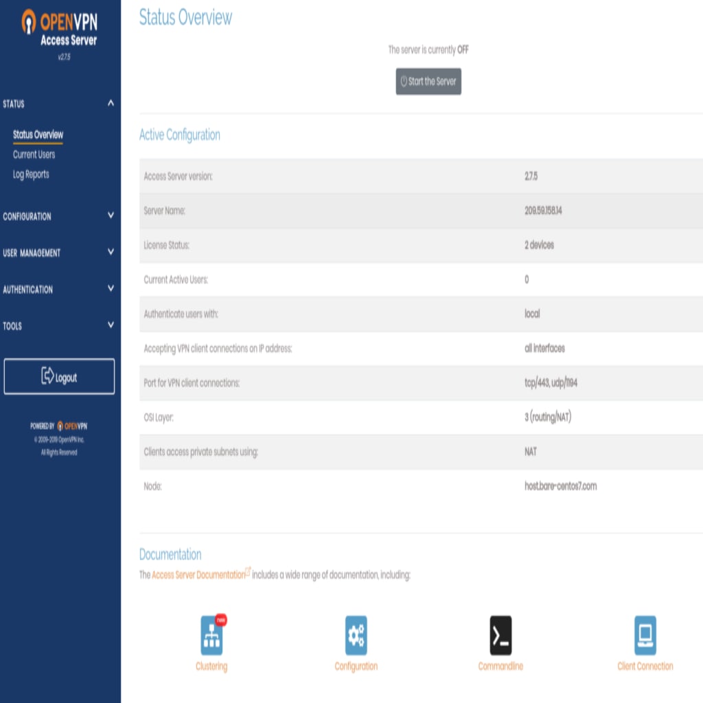 main-status-screen