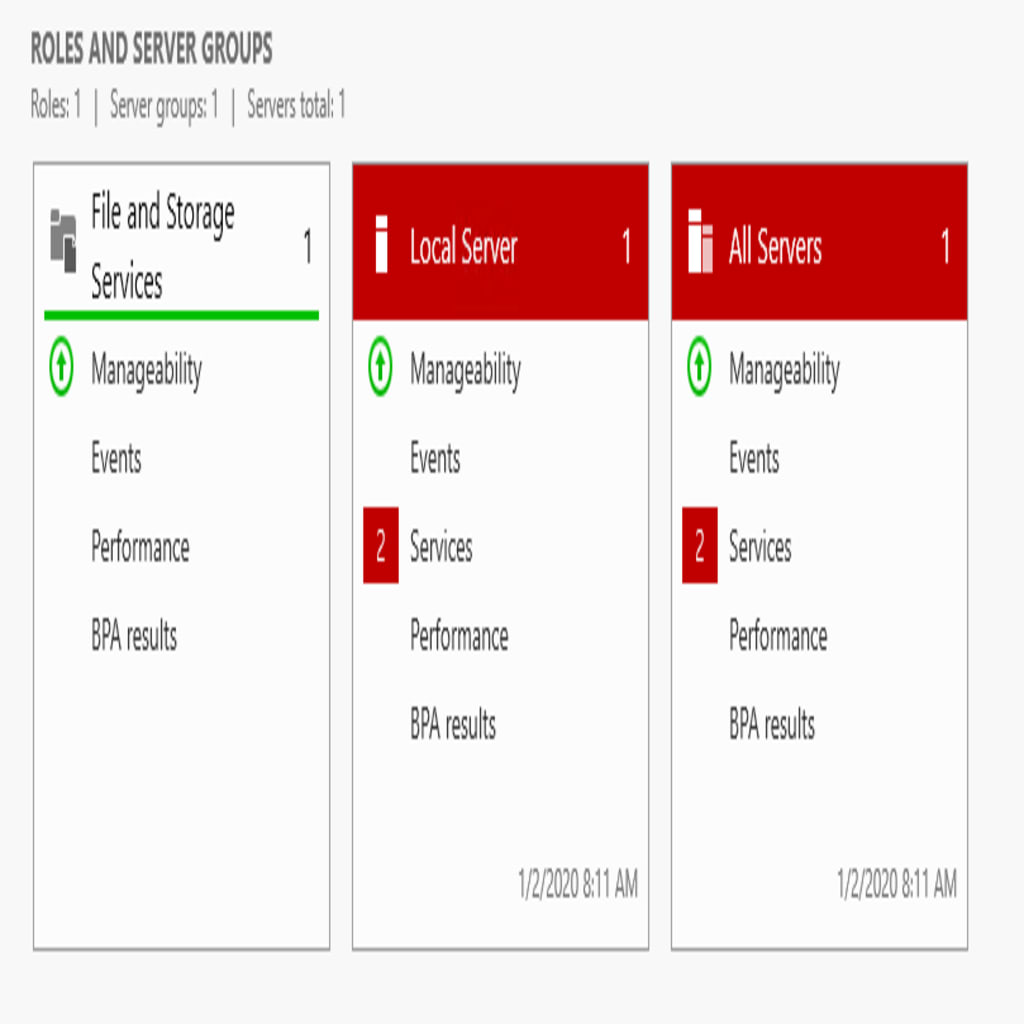 Manage menu
