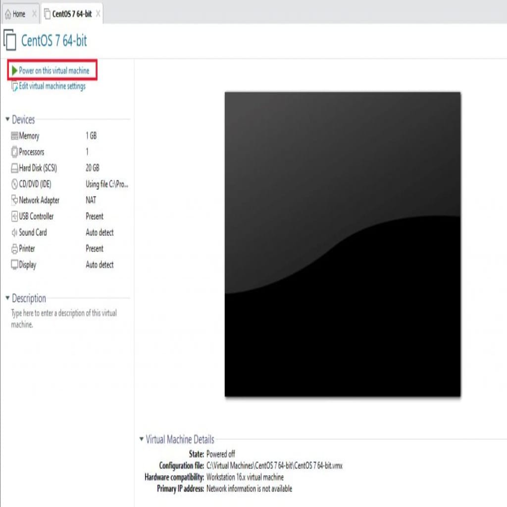 Deploying the new virtual machine on the VPS.