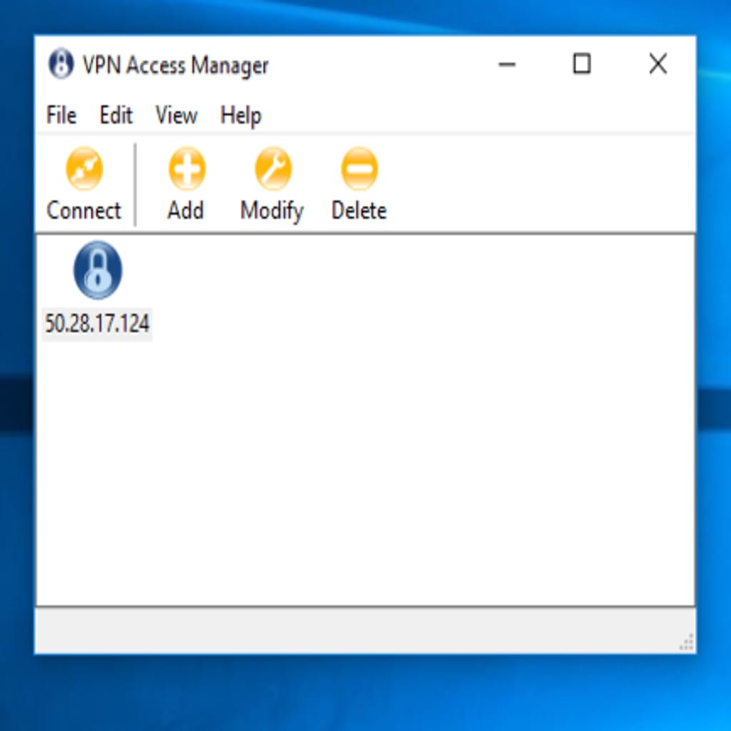 vpn showing in access manager