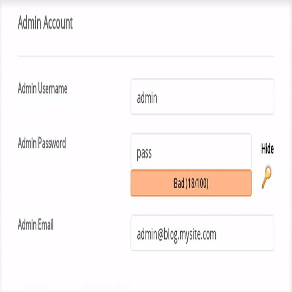 creating a administrator user