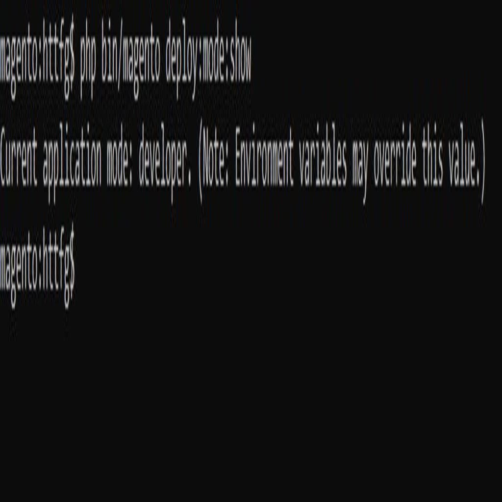 Check the current Magento mode.