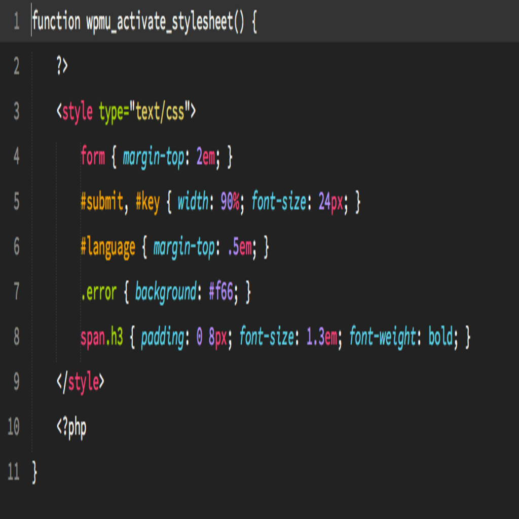 Code snippet