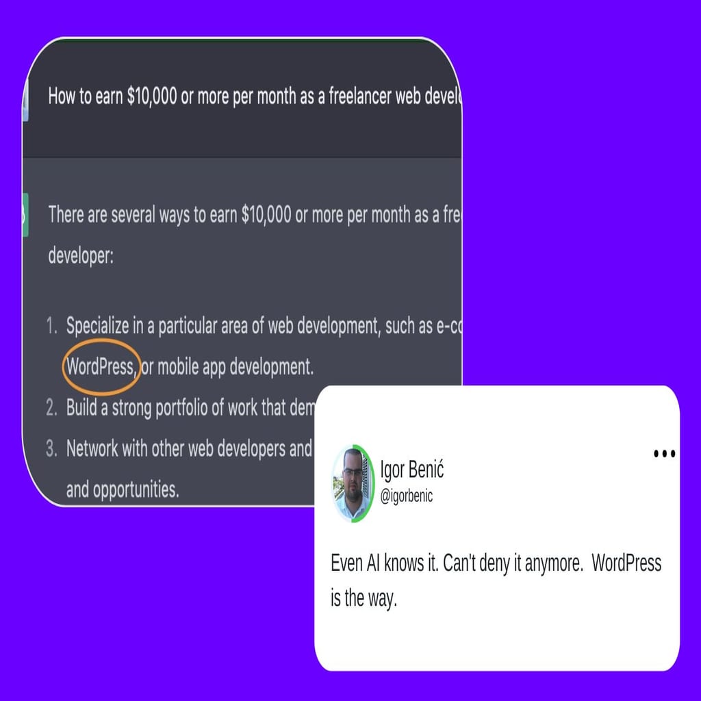 Igor Benić tweeting