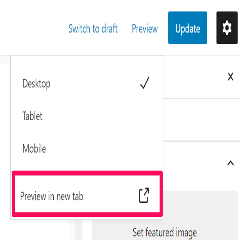 Preview in New tab certificates