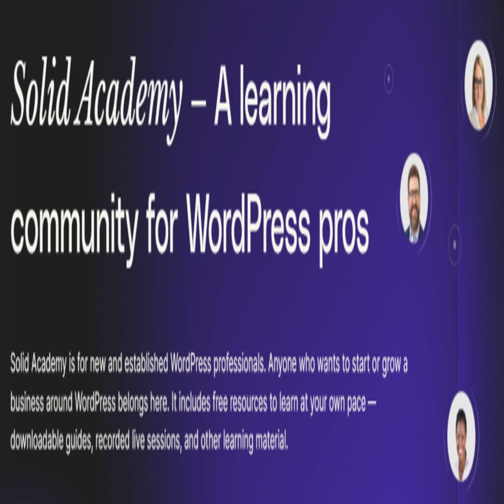 Solid Academy homepage