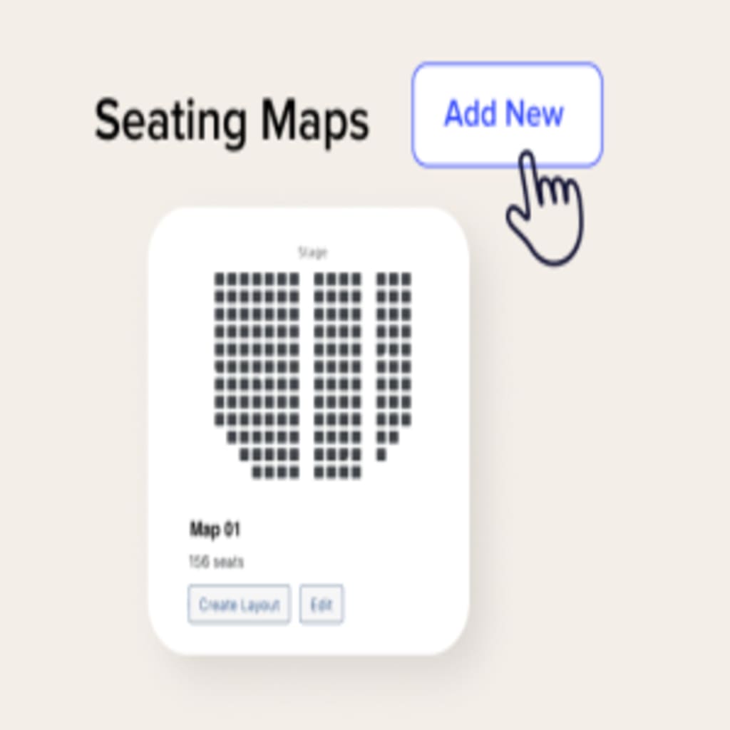 Interactive seating map displayed by the Seating plugin