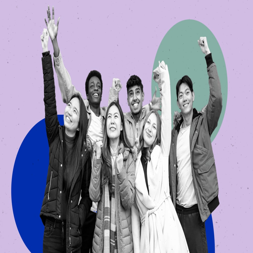 Group of people celebrating