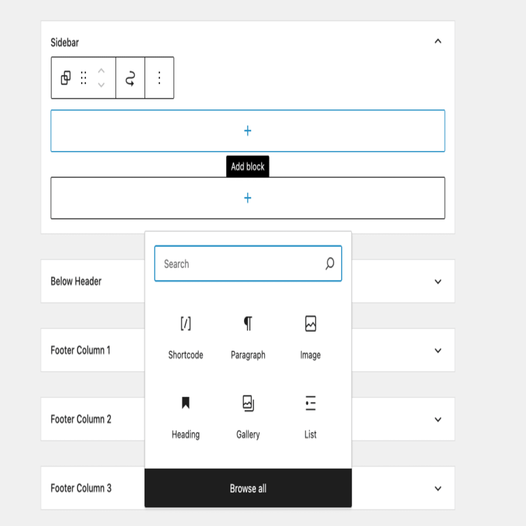 add widget to sidebar