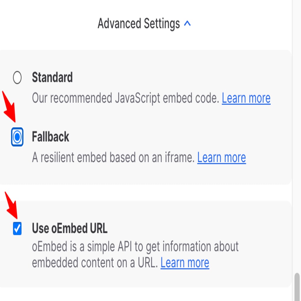 Wistia Video Embed Advanced Settings