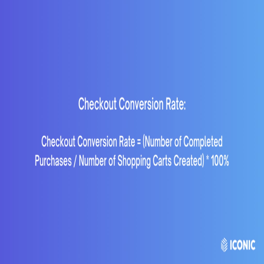 checkout conversion rate calculation