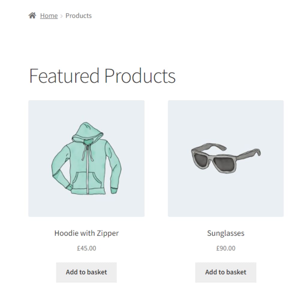 display featured products shortcode