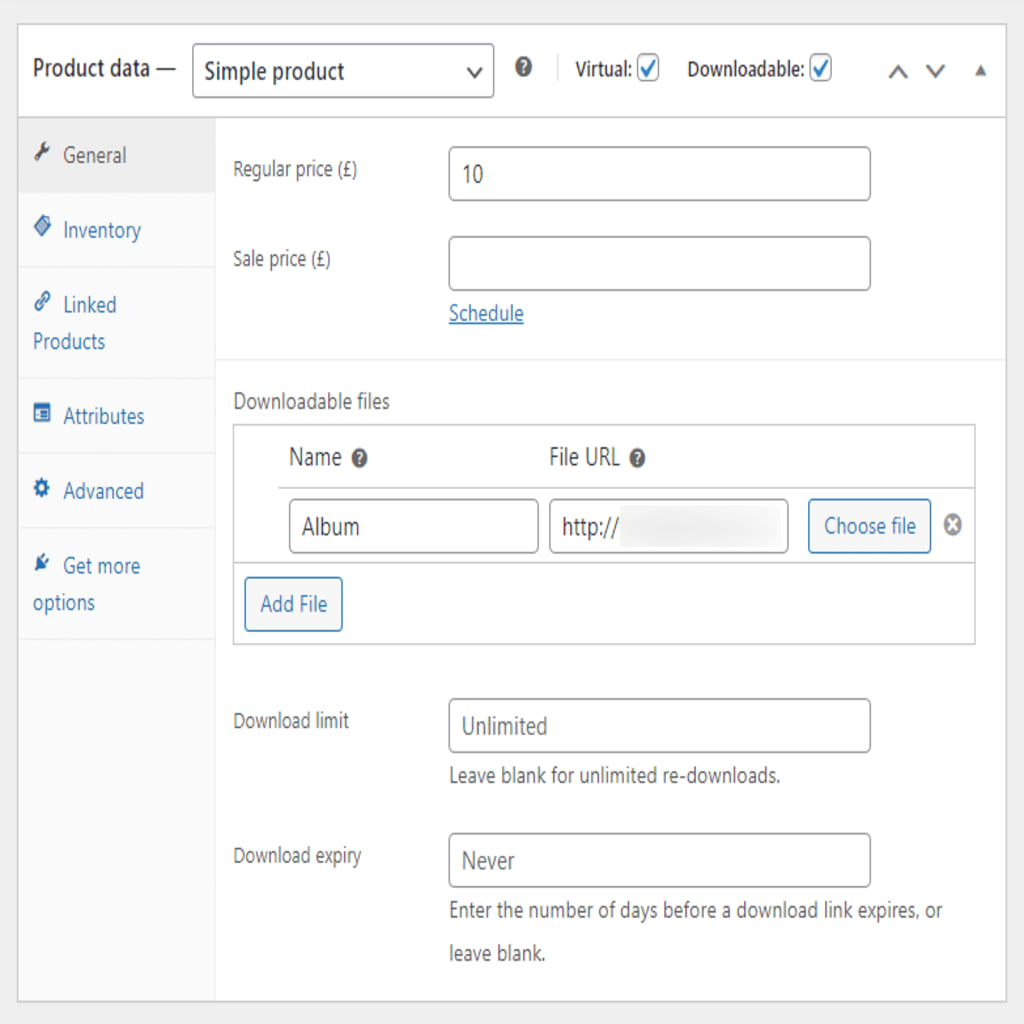 digital product file
