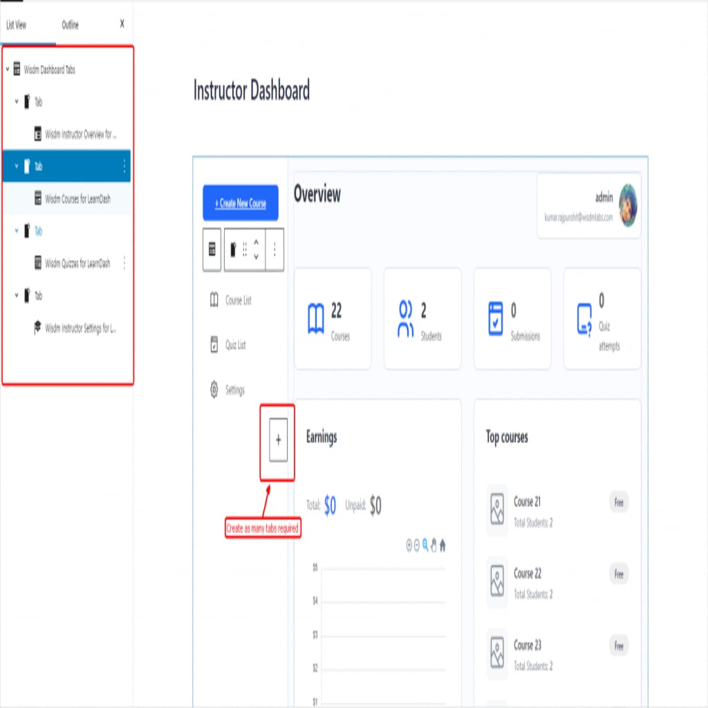 Dashboard Editor