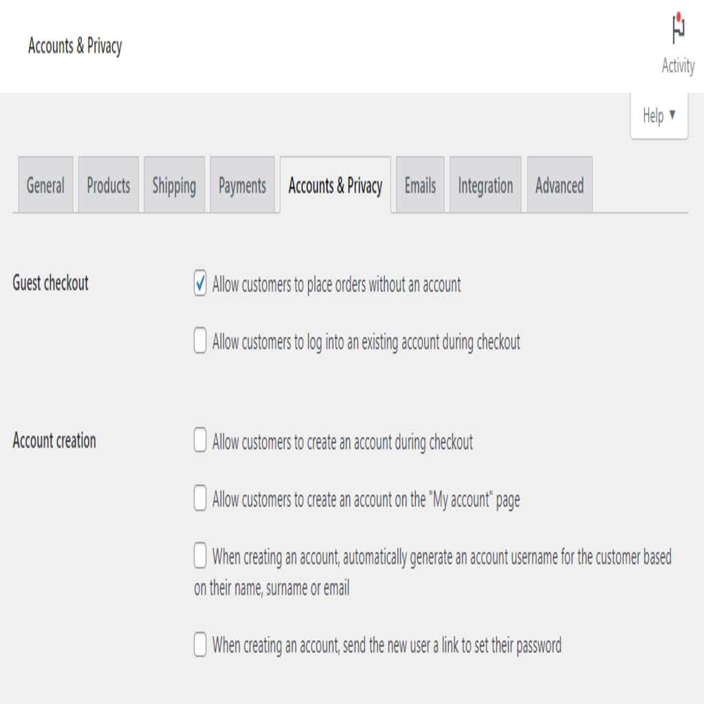 guest checkout woocommerce