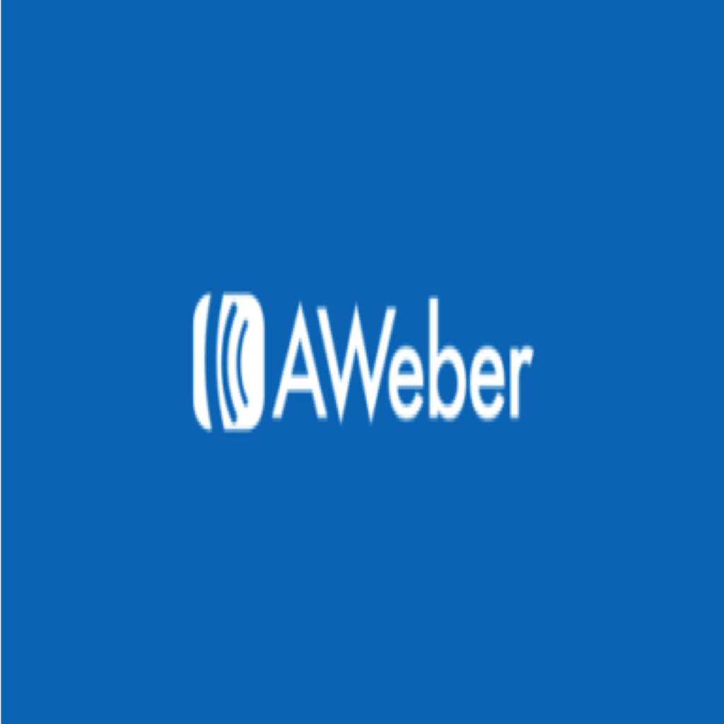 AW logo in white on a blue background.