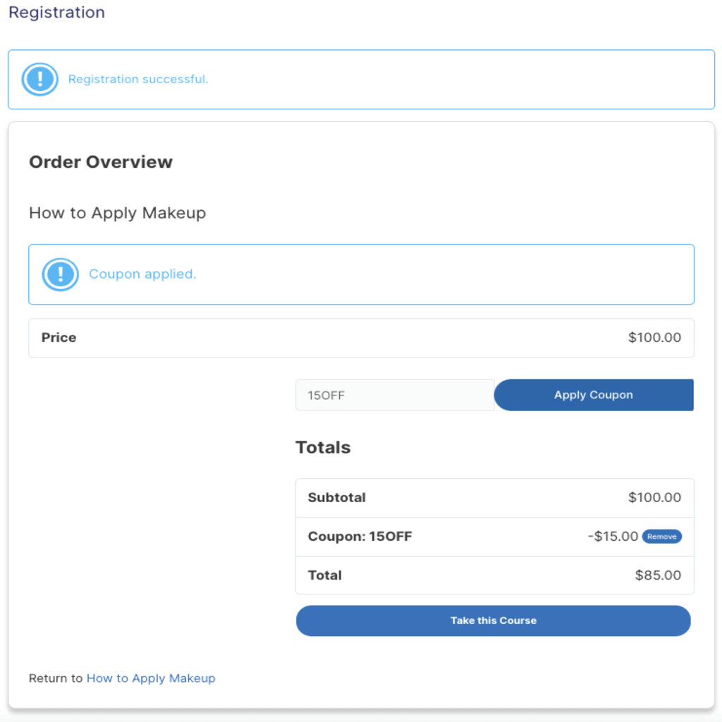 purchase page