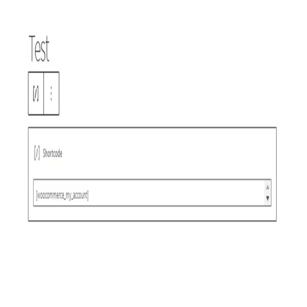 my account shortcode