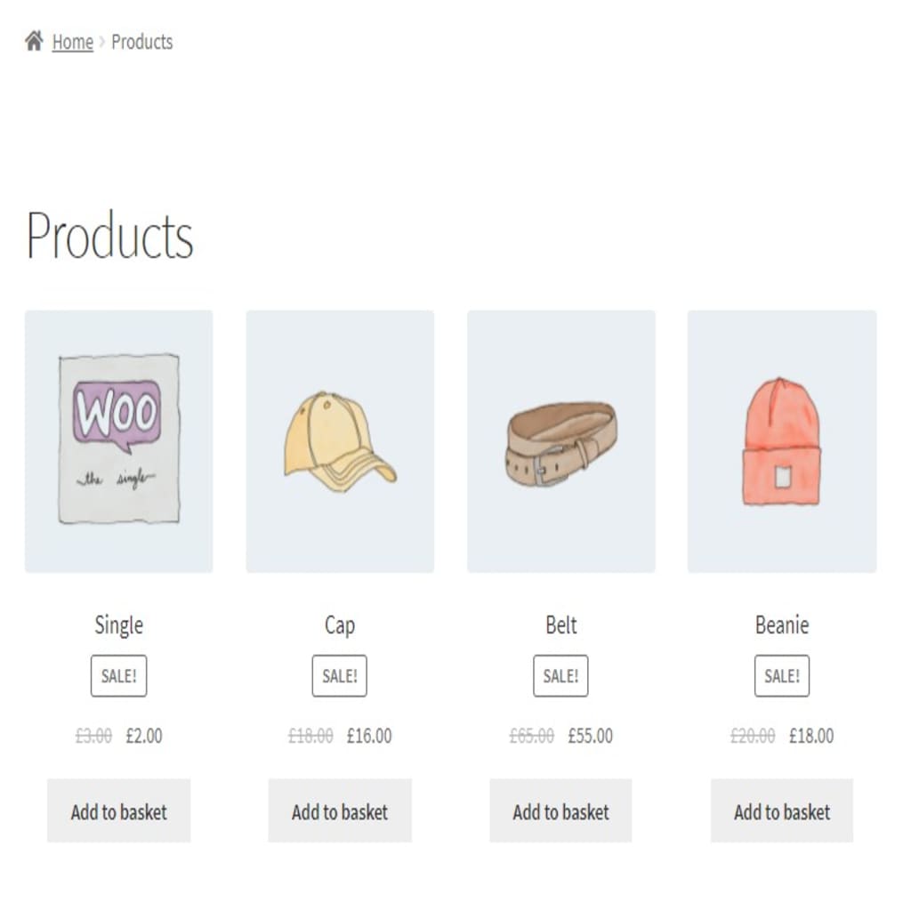 sale product shortcode