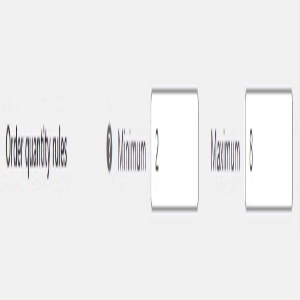 order quantity rules