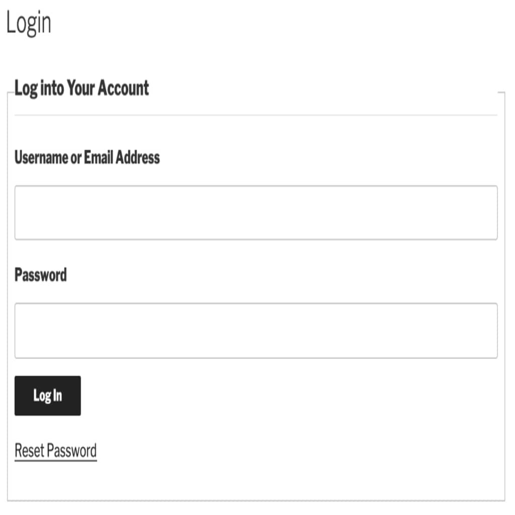 the login page using GiveWP