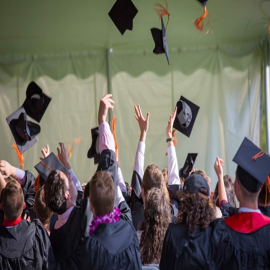 Donation caps in the air... but did you raise money for the alternative? School fundraising ideas for your next graduating class might not include the infamous "cap throw."