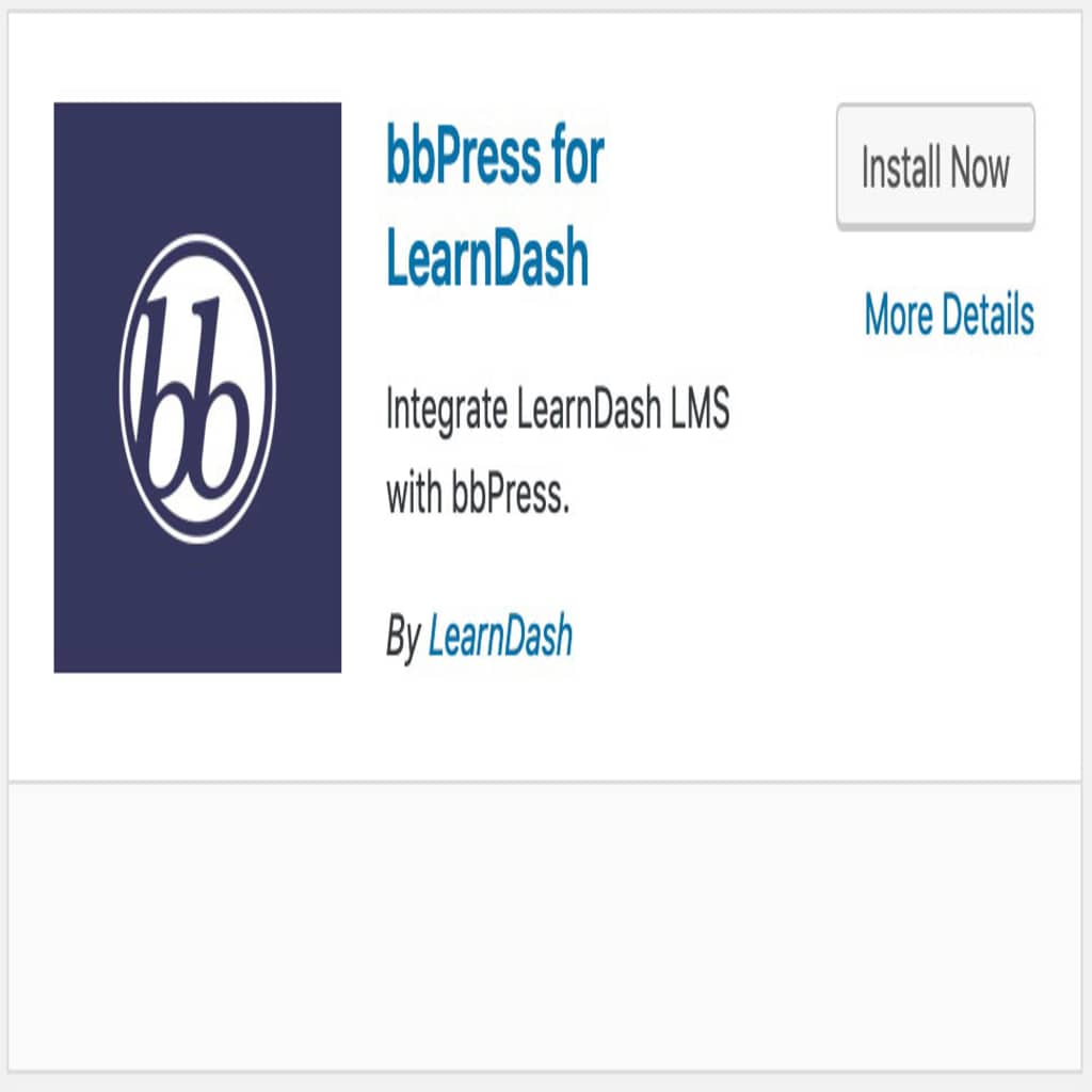 bbPress LearnDash integration plugin card