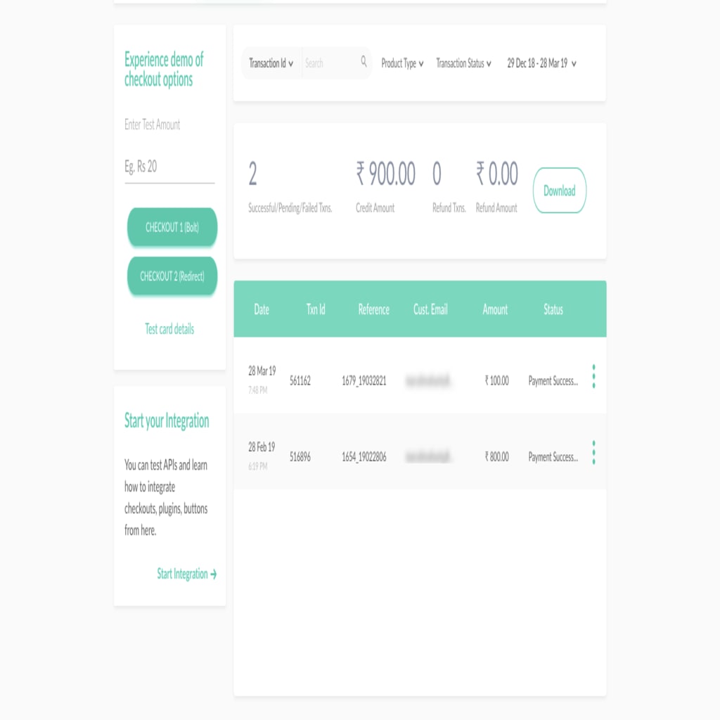 Donation payments from Give appearing in the PayUmoney Sellers Dashboard.