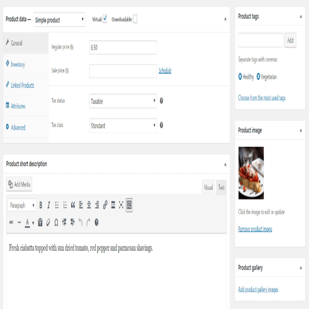 WooCommerce Add Product