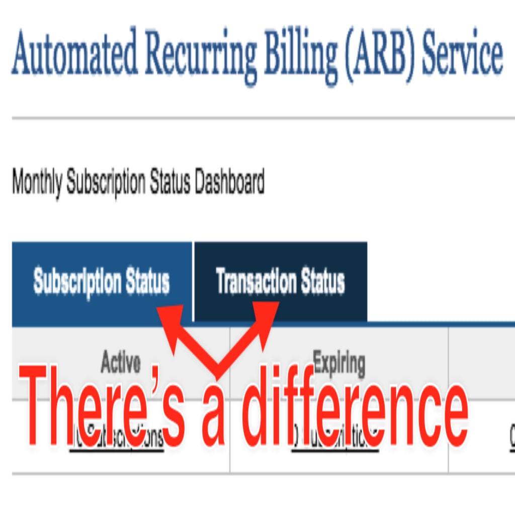 Subscriptions and Transactions are located in different places